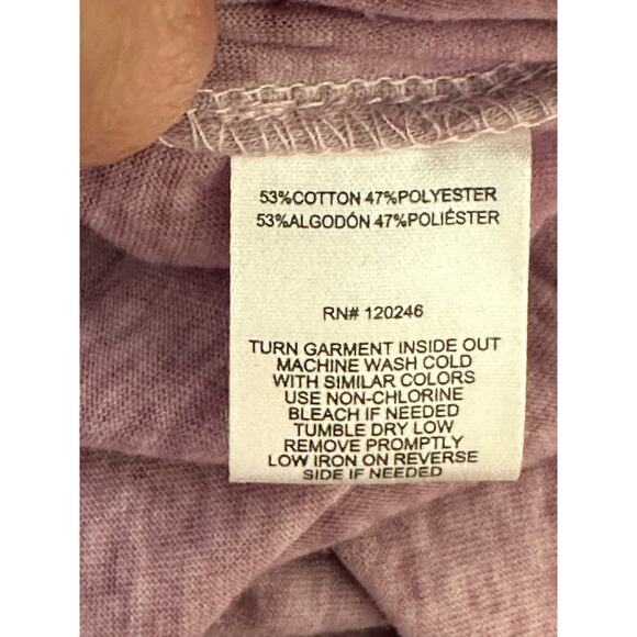 WallFlower purple short sleeves y shirt size L - Picture 4 of 11